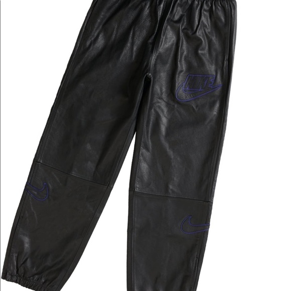 supreme leather pants